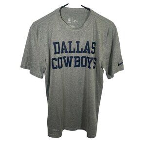 Nike Dallas Cowboys On Field T Shirt Mens Medium Gray NFL SS Football